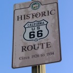 Rt. 66: Historic Route 66 California sign