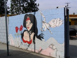 Rt. 66: West Hollywood mural, Michelle
