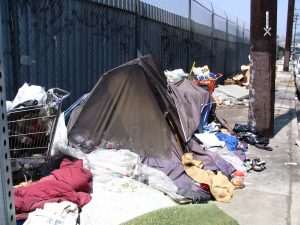 Down LA River Part 1: messy campsite