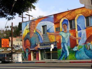 Rt. 66: Echo Park - mural, Farmacia
