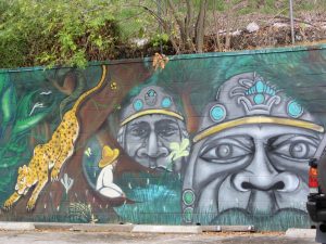 Rt. 66: Echo Park - mural, jungle