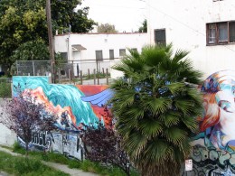 Sunset Boulevard - Part Four: Echo Park to Silverlake: graffitied mural, 2