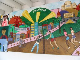 Sunset Boulevard - Part Six: Hooray! Hollywood! Hollywood mural 1