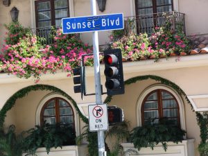 Sunset Boulevard – Part Ten: The Strip: Sunset Blvd sign