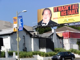 Sunset Boulevard – Part Ten: The Strip: it wasn’t his fault billboard