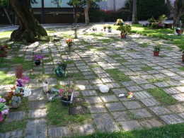 The Dead - Part 2: Pierce Brothers Westwood Village Memorial Park: mosiac of stones