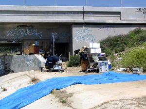 Up LA River Part 12: untidy homeless camp