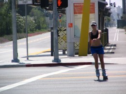 Up LA River Part 13: roller blading