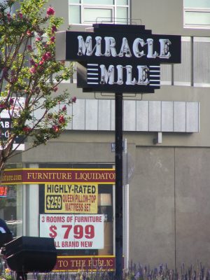 Wilshire Blvd Part 3: Miracle Mile sign