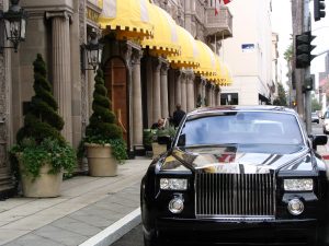 Wilshire Blvd Part 4: Rolls Royce in front of Beverly Wilshire