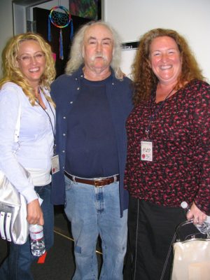 CSNY: Virginia Madsen, David Crosby, Rusty Schwimmer