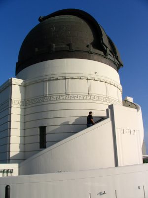 Griffith Observatory: climbing to telescope