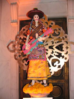 Hollywood Forever Day of the Dead: Calaca sculpture 3