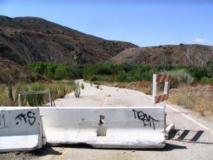 Road to St. Francis Dam site