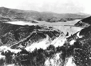 St Francis Dam, before