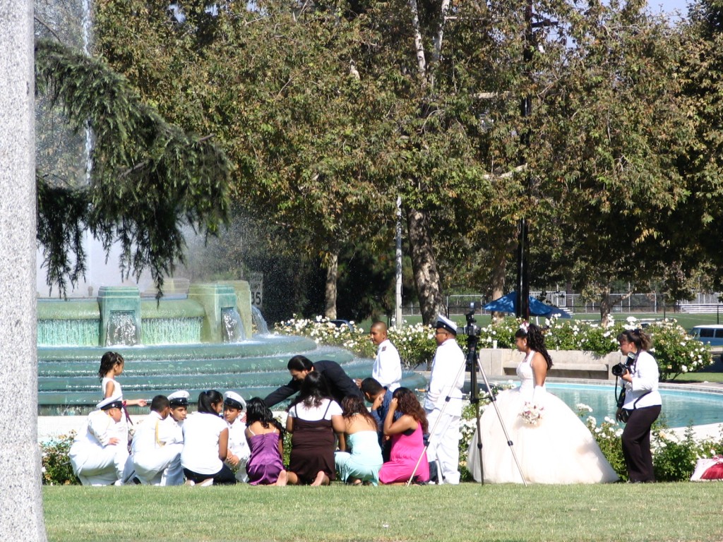 Wedding at William Mulholland Memorial Fountain