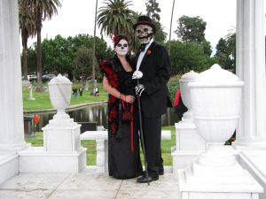 Day of the Dead 2008: bride and groom