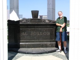 John Varley next to Al Jolson