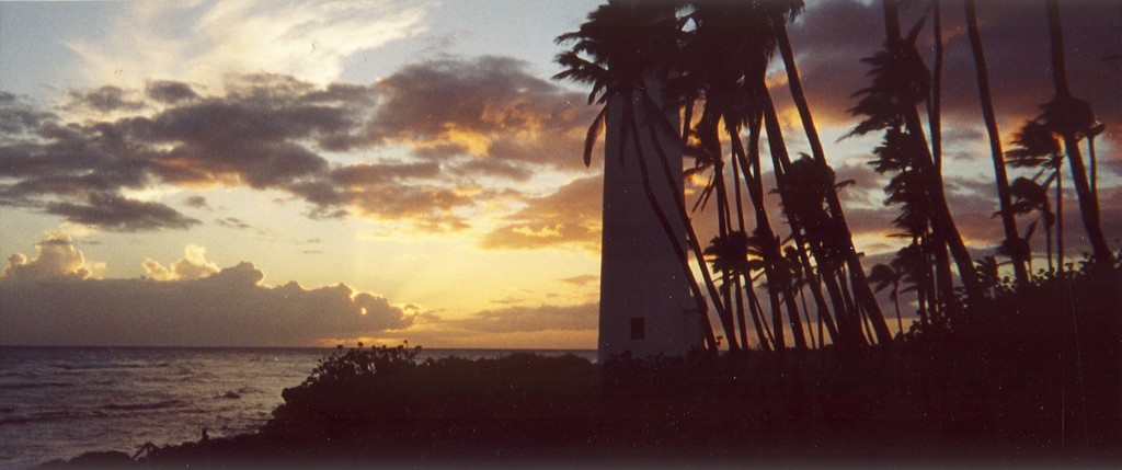 Lighthouse at sunset