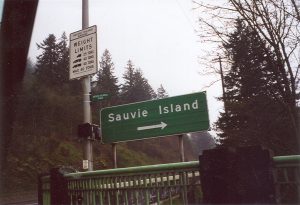 Sauvie Island sign