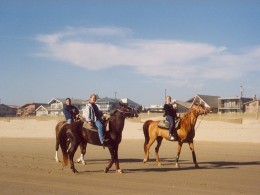 three on horseback